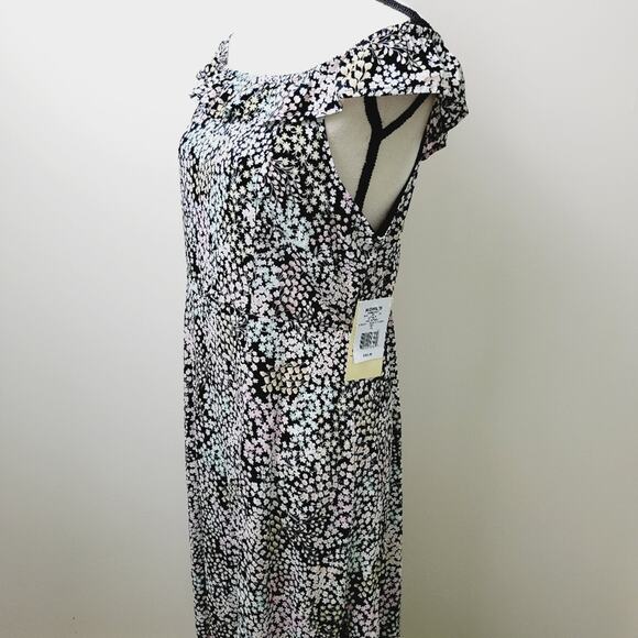 To Be Spoiled NWT Floral Side Slit Midi Maxi Dress - Sundress Sz XL - Picture 3 of 14